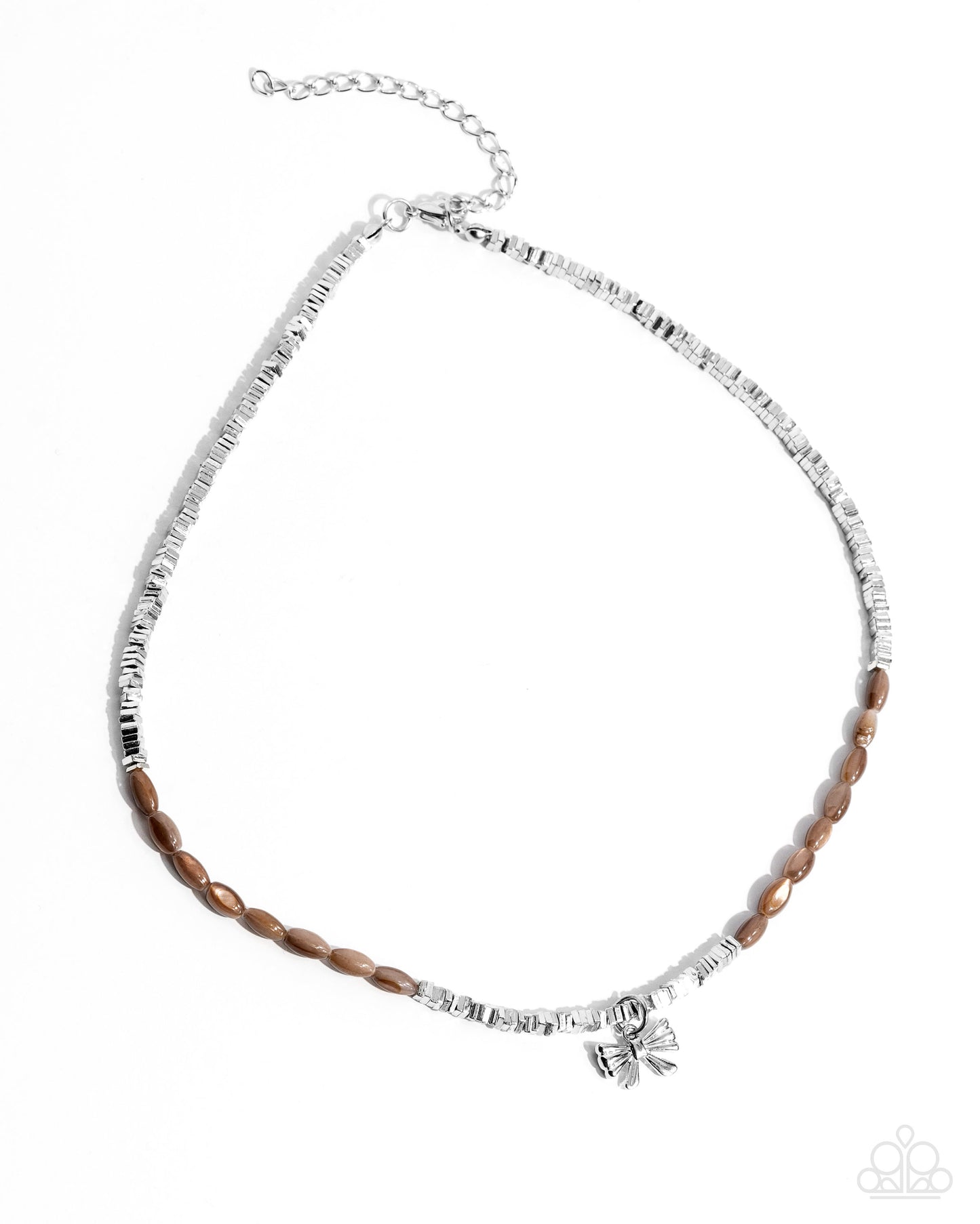 Dainty Dimension - brown - Paparazzi necklace