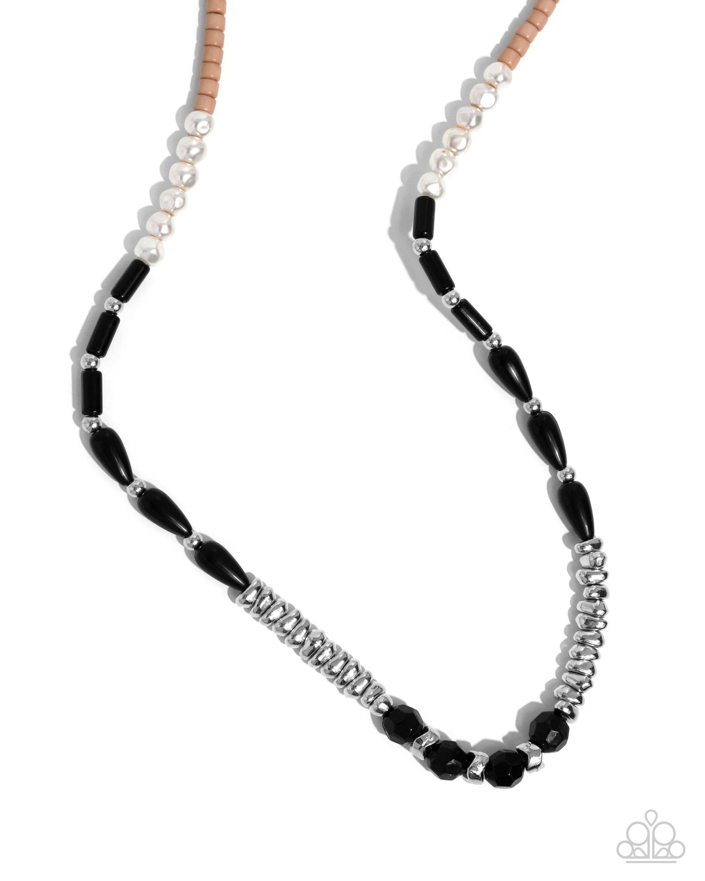 Dainty Diversity - black - Paparazzi necklace