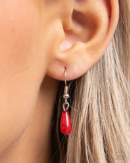 Dainty Diversity - red - Paparazzi necklace