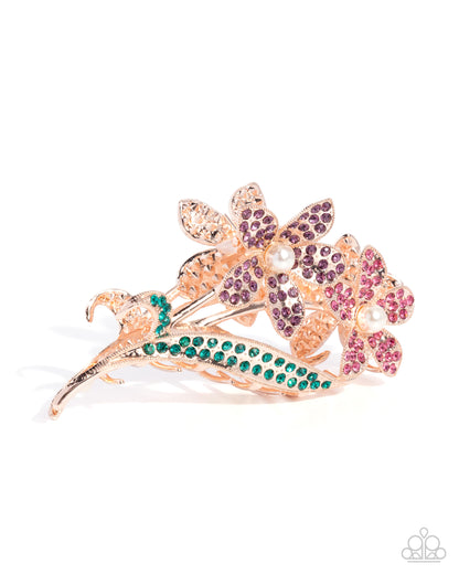 Dainty Duo - multi - Paparazzi hair clip