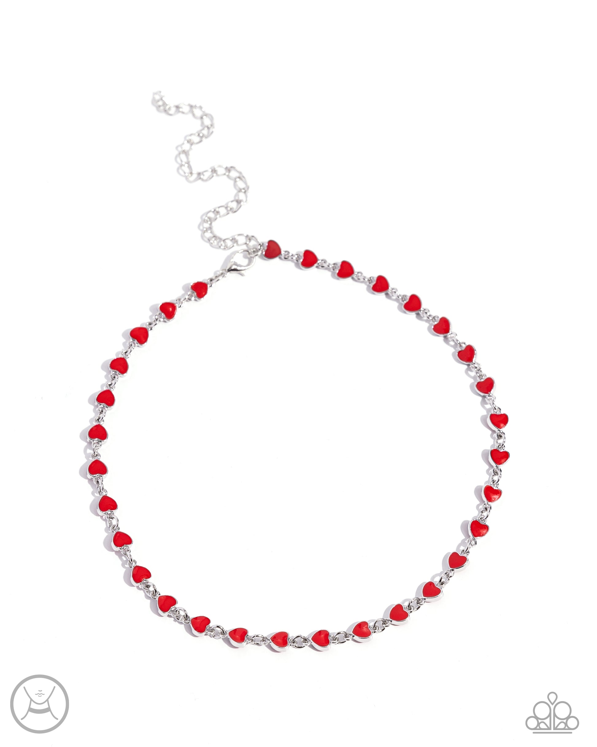 Dancing Dalliance - red - Paparazzi necklace