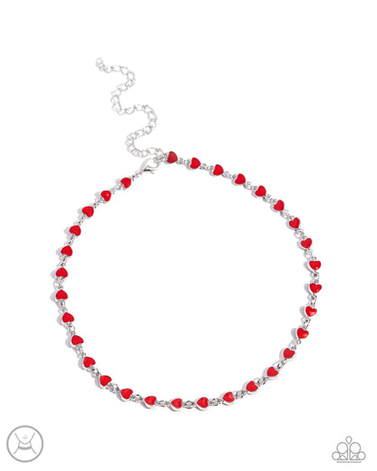 Dancing Dalliance - red - Paparazzi necklace