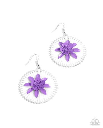 Dancing Daydream - purple - Paparazzi earrings