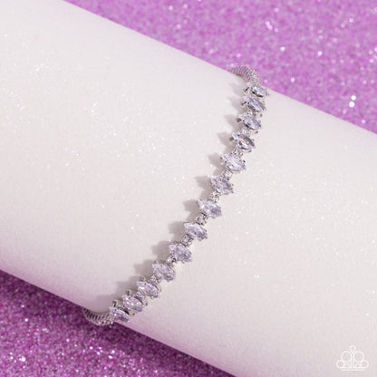 Dandy Dancer - white - Paparazzi bracelet