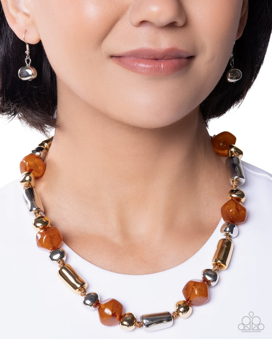 Danger Zone Delight - brown - Paparazzi necklace