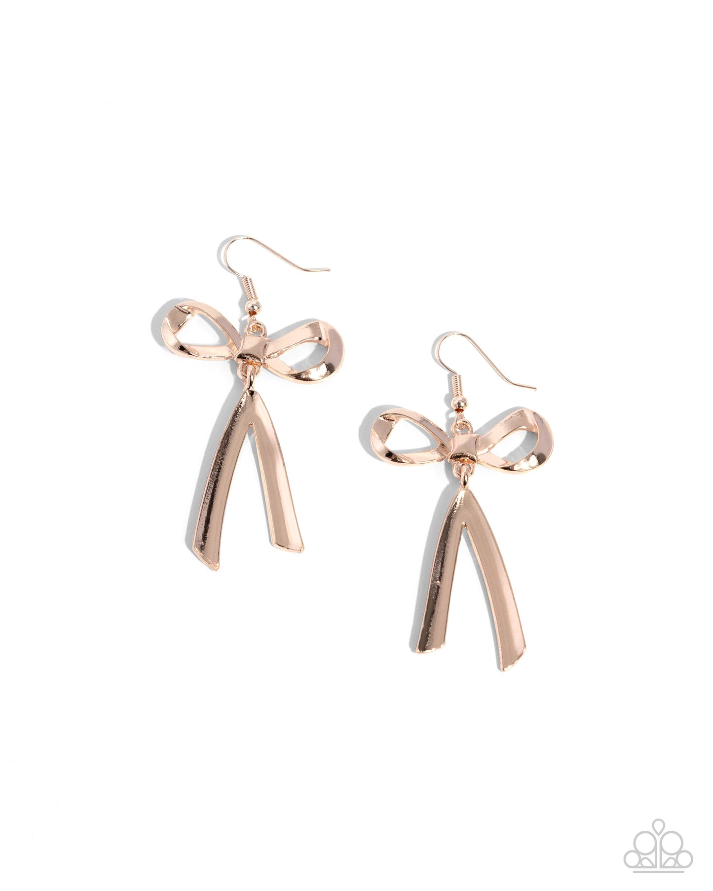 Dapper Delivery - rose gold - Paparazzi earrings