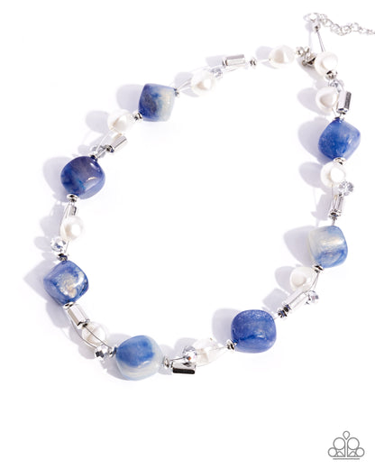 Dare to be Surprised - blue - Paparazzi necklace