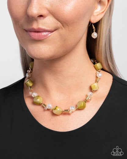 Dare to be Surprised - green - Paparazzi necklace