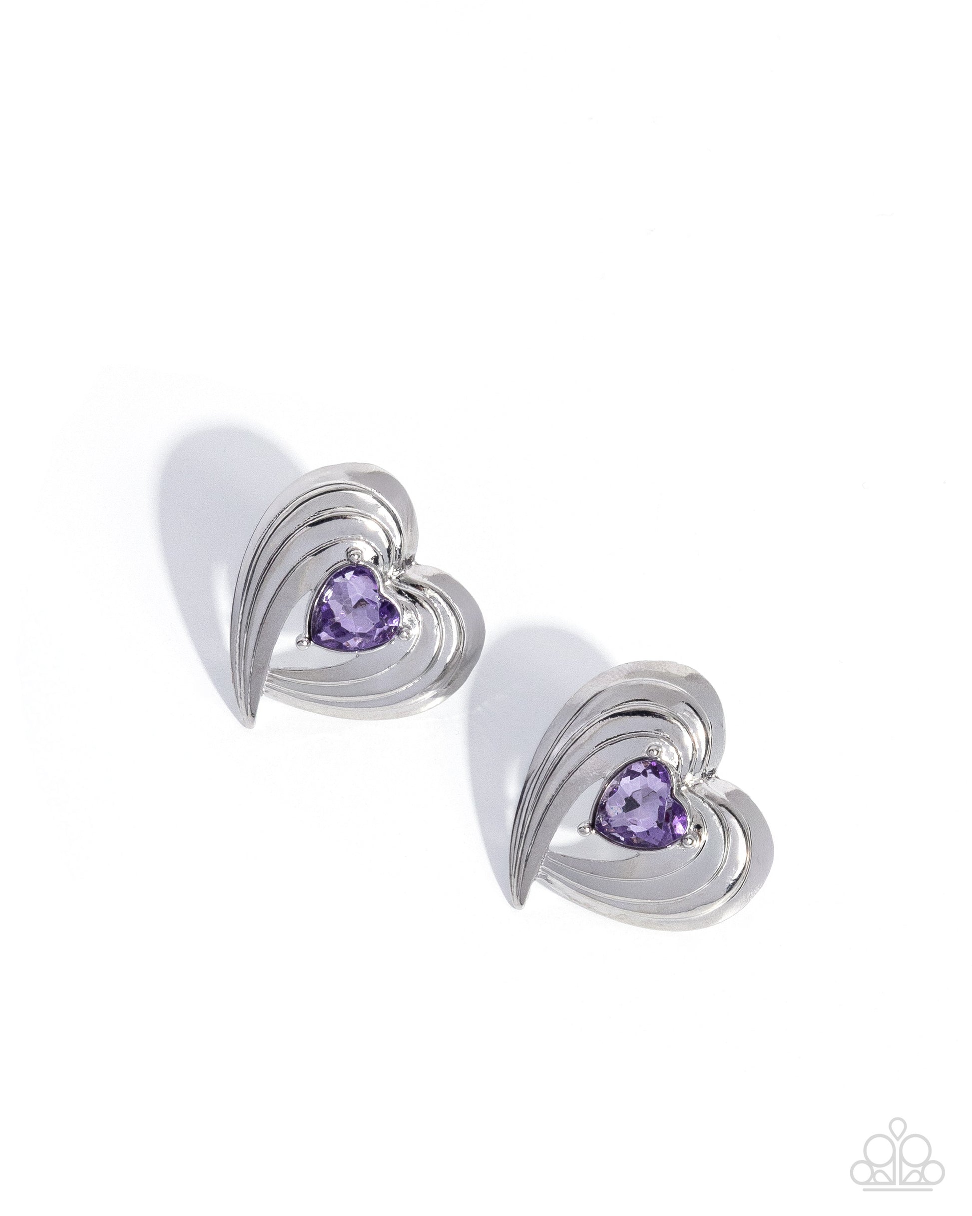 Daring Damsel - purple - Paparazzi earrings