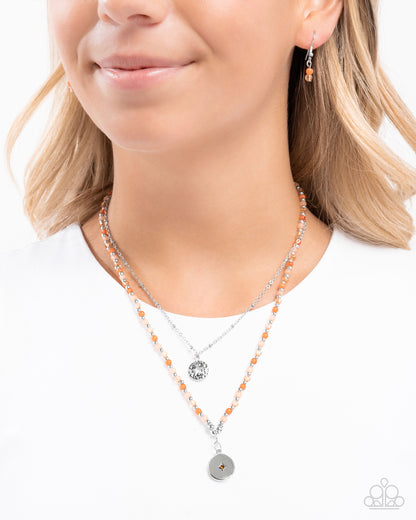 Daring Degree - orange - Paparazzi necklace