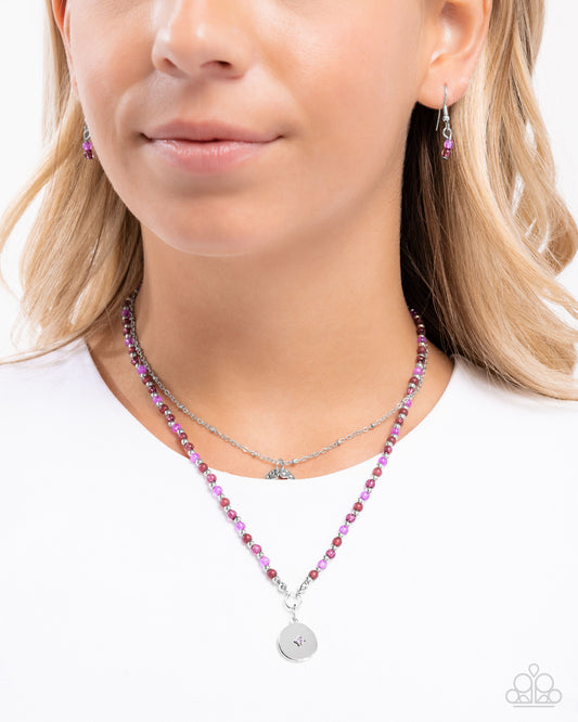 Daring Degree - purple - Paparazzi necklace