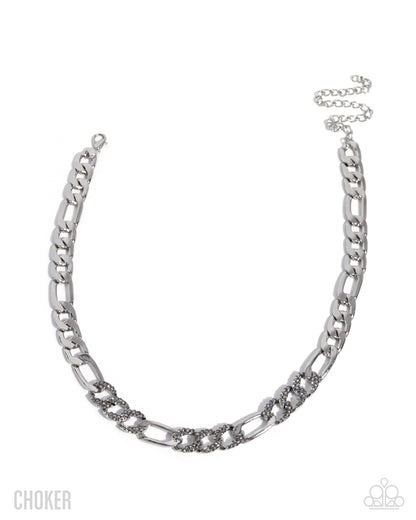 Daring Delight - silver - Paparazzi necklace