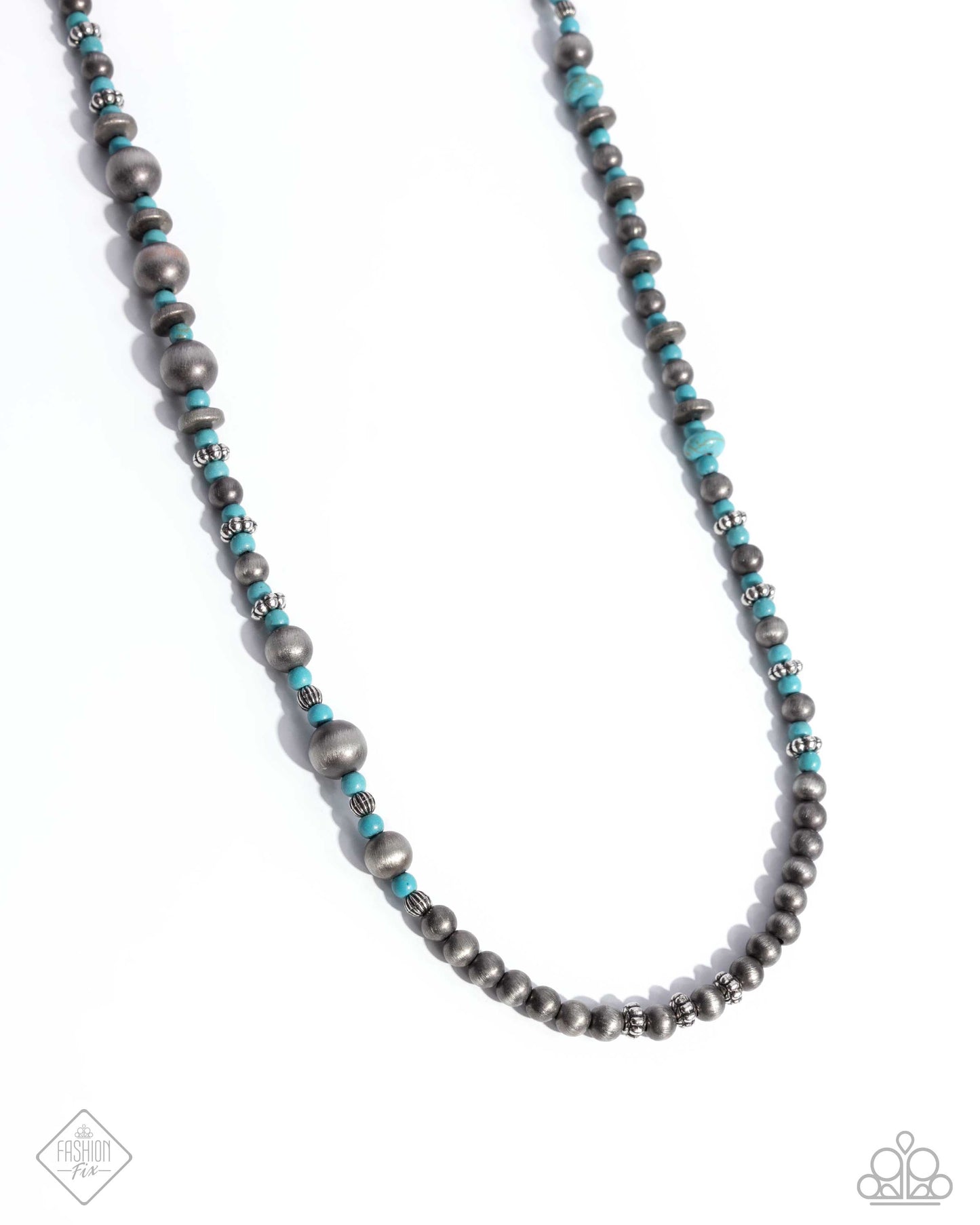 Daring Desert - blue - Paparazzi necklace