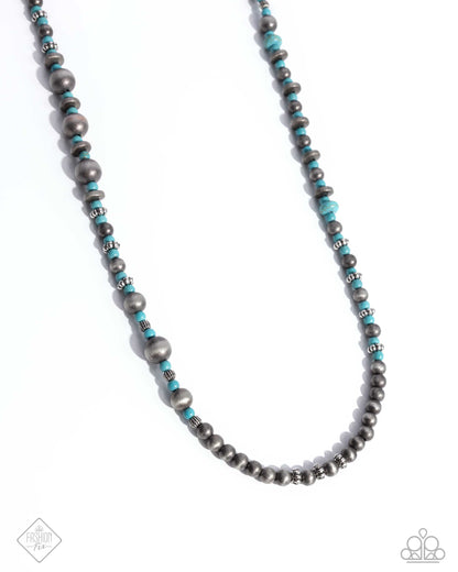 Daring Desert - blue - Paparazzi necklace