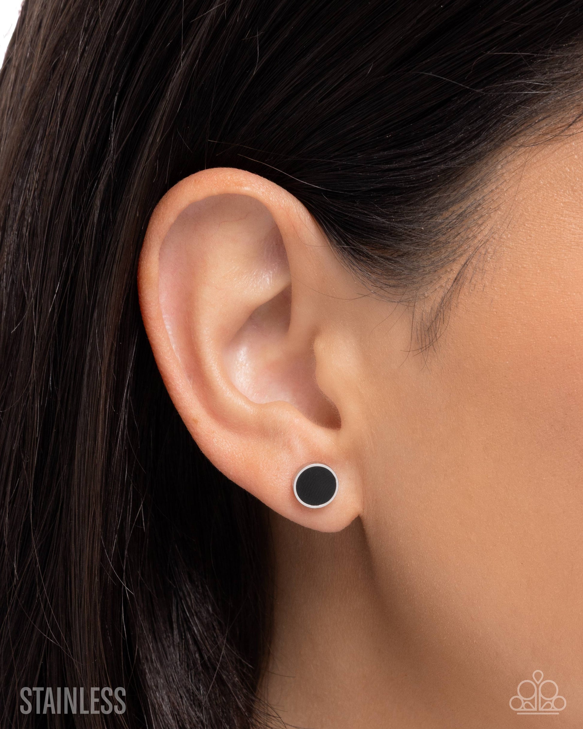 Daring Dimension - black - Paparazzi earrings