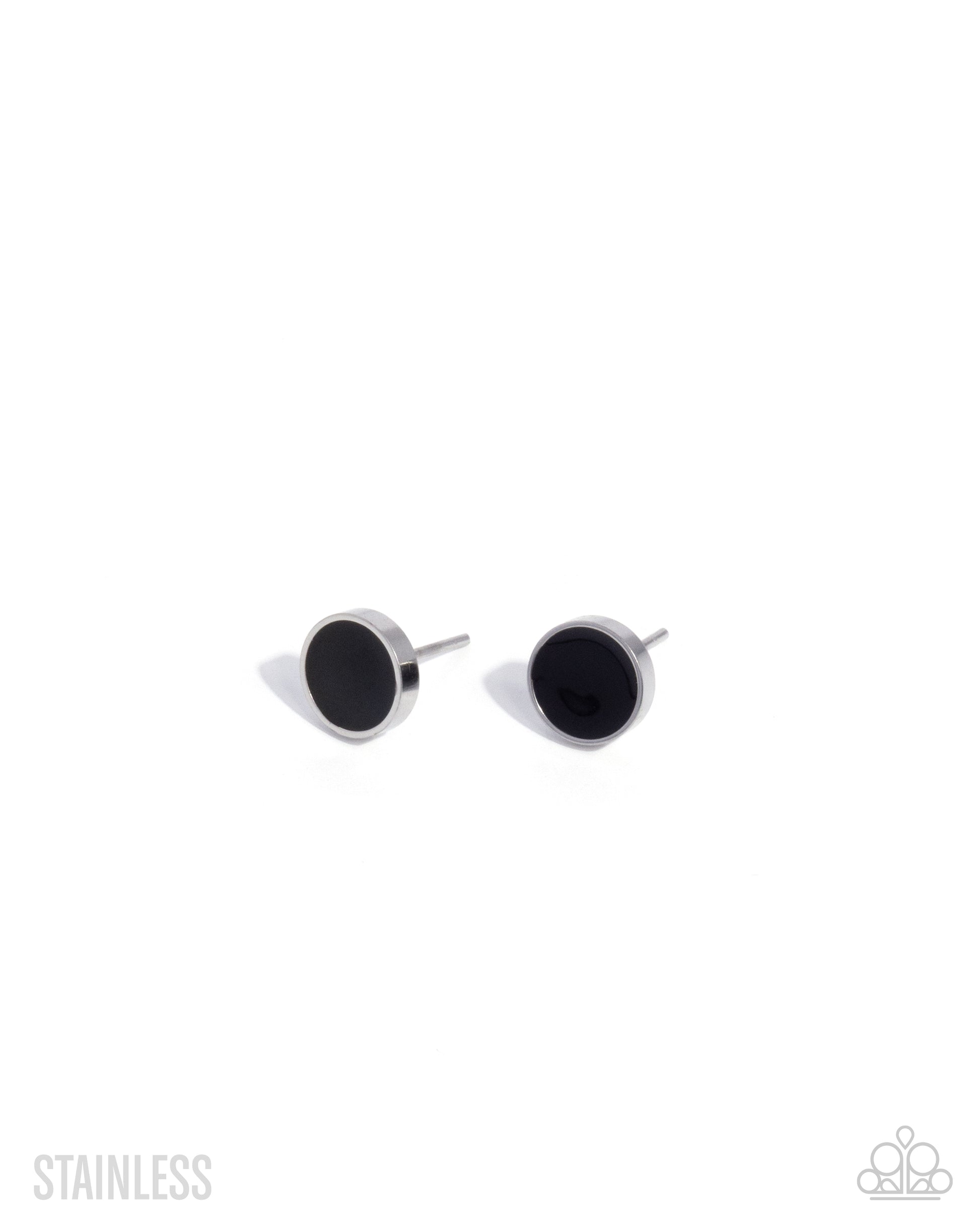 Daring Dimension - black - Paparazzi earrings