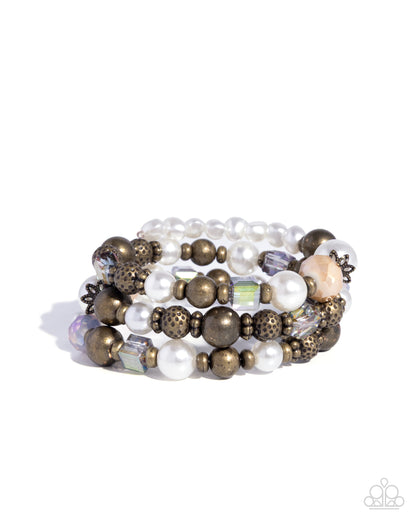 Daring Dragonfly - brass - Paparazzi complete set