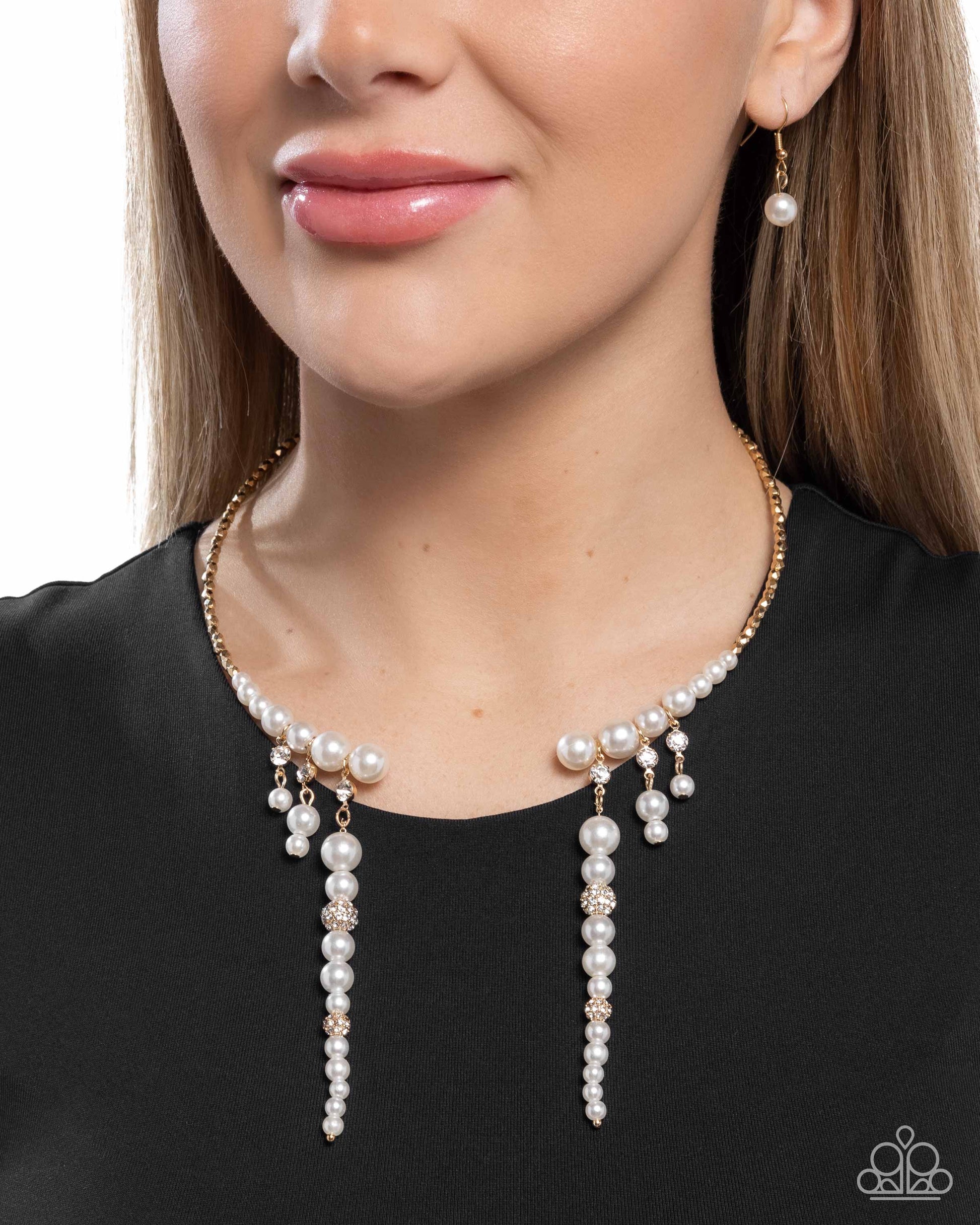 Darling Decade - gold - Paparazzi necklace