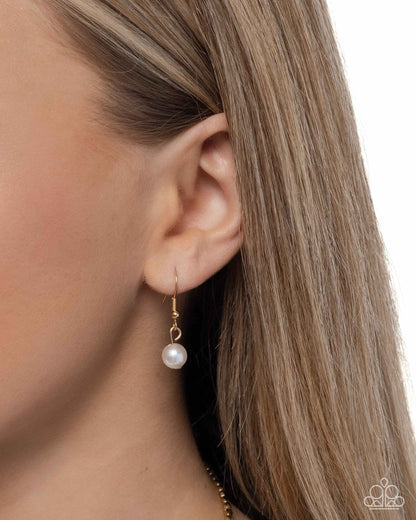 Darling Decade - gold - Paparazzi necklace