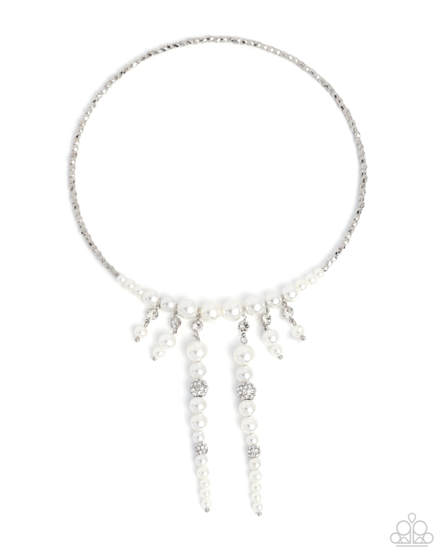 Darling Decade - white - Paparazzi necklace