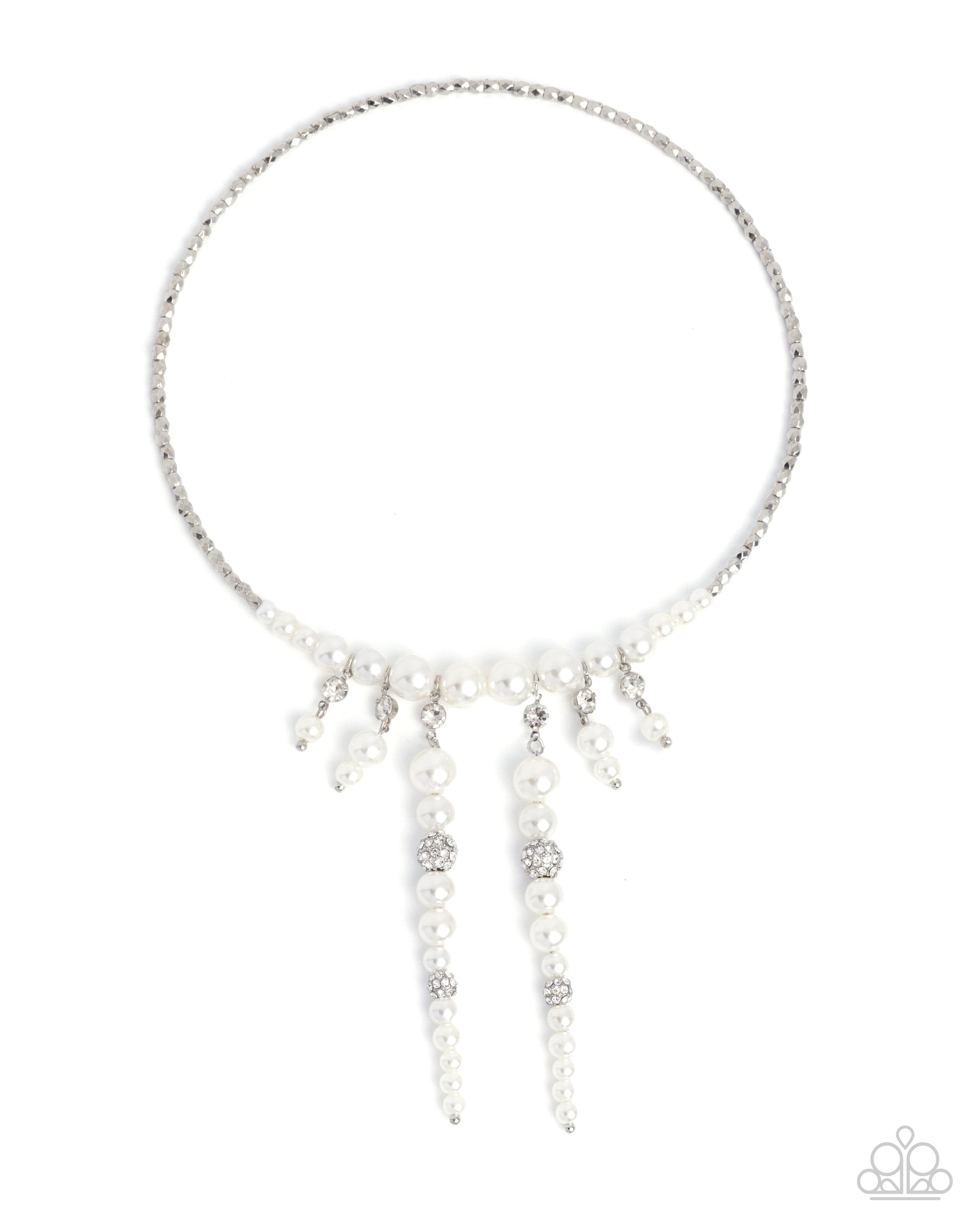 Darling Decade - white - Paparazzi necklace