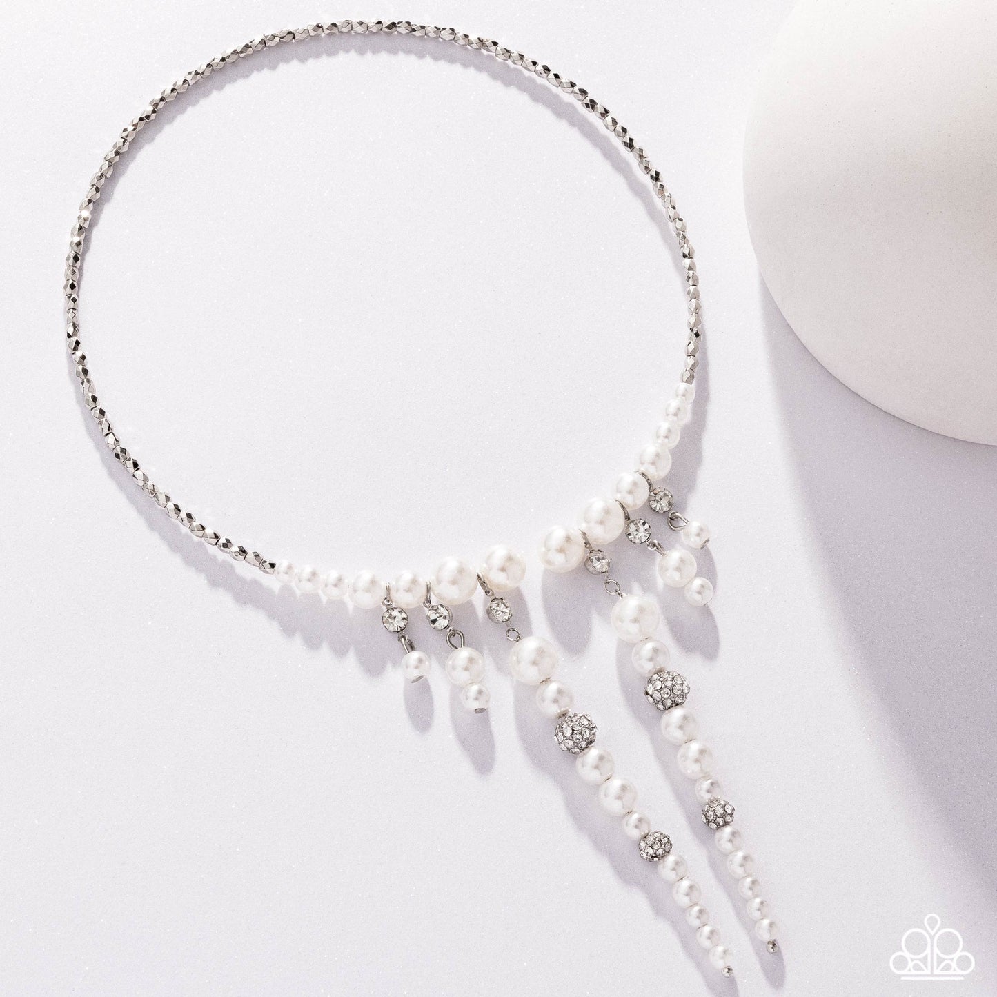 Darling Decade - white - Paparazzi necklace
