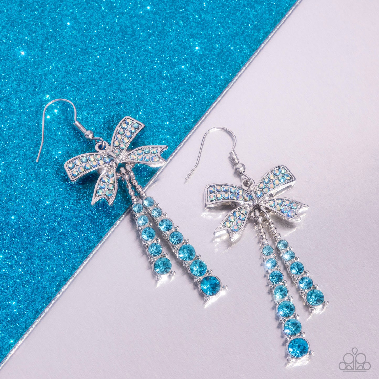 Date Night Decadence - blue - Paparazzi earrings
