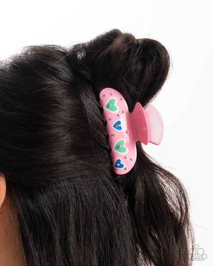 Dating Delight - pink - Paparazzi hair clip