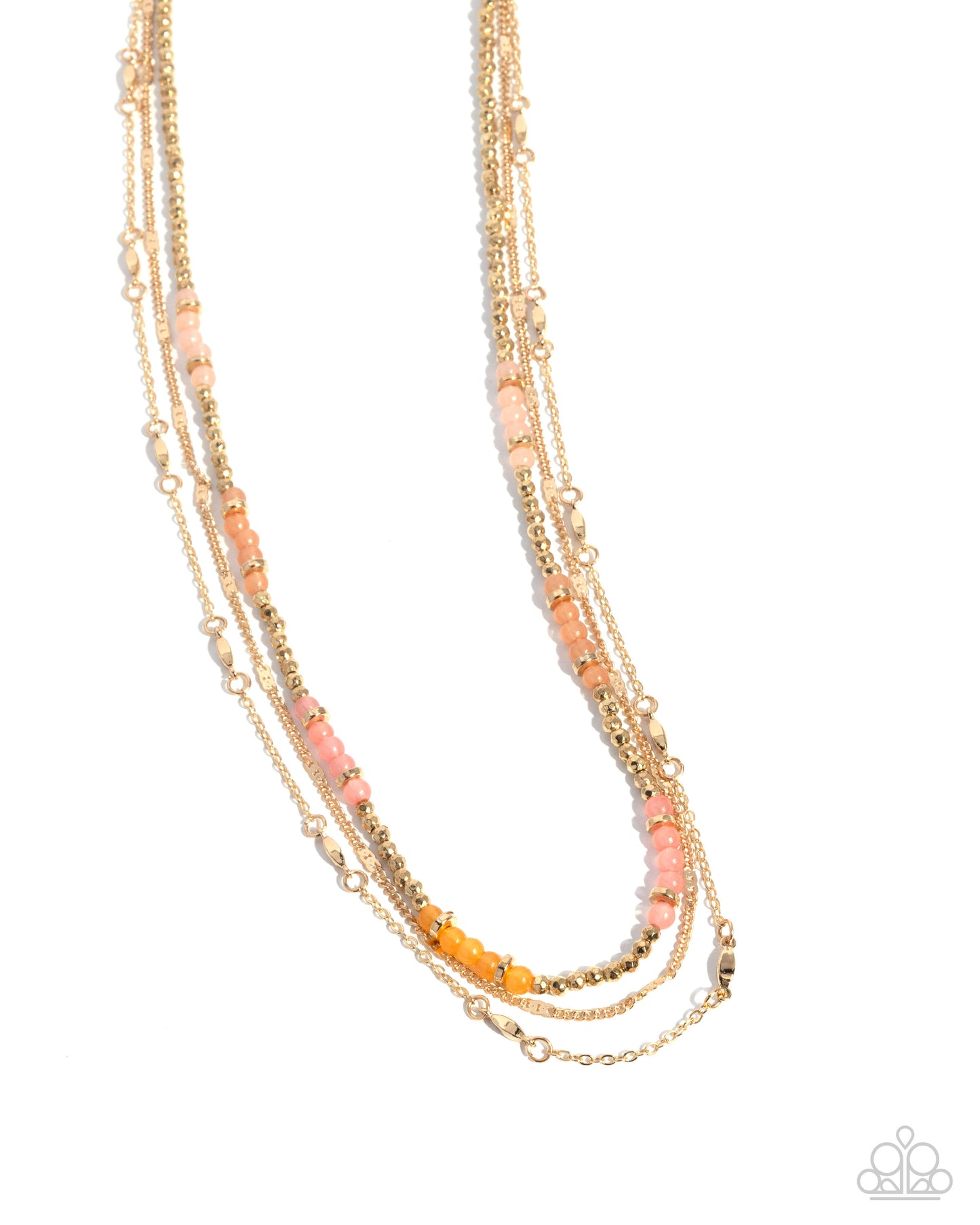 Daydreaming Decadence - orange - Paparazzi necklace