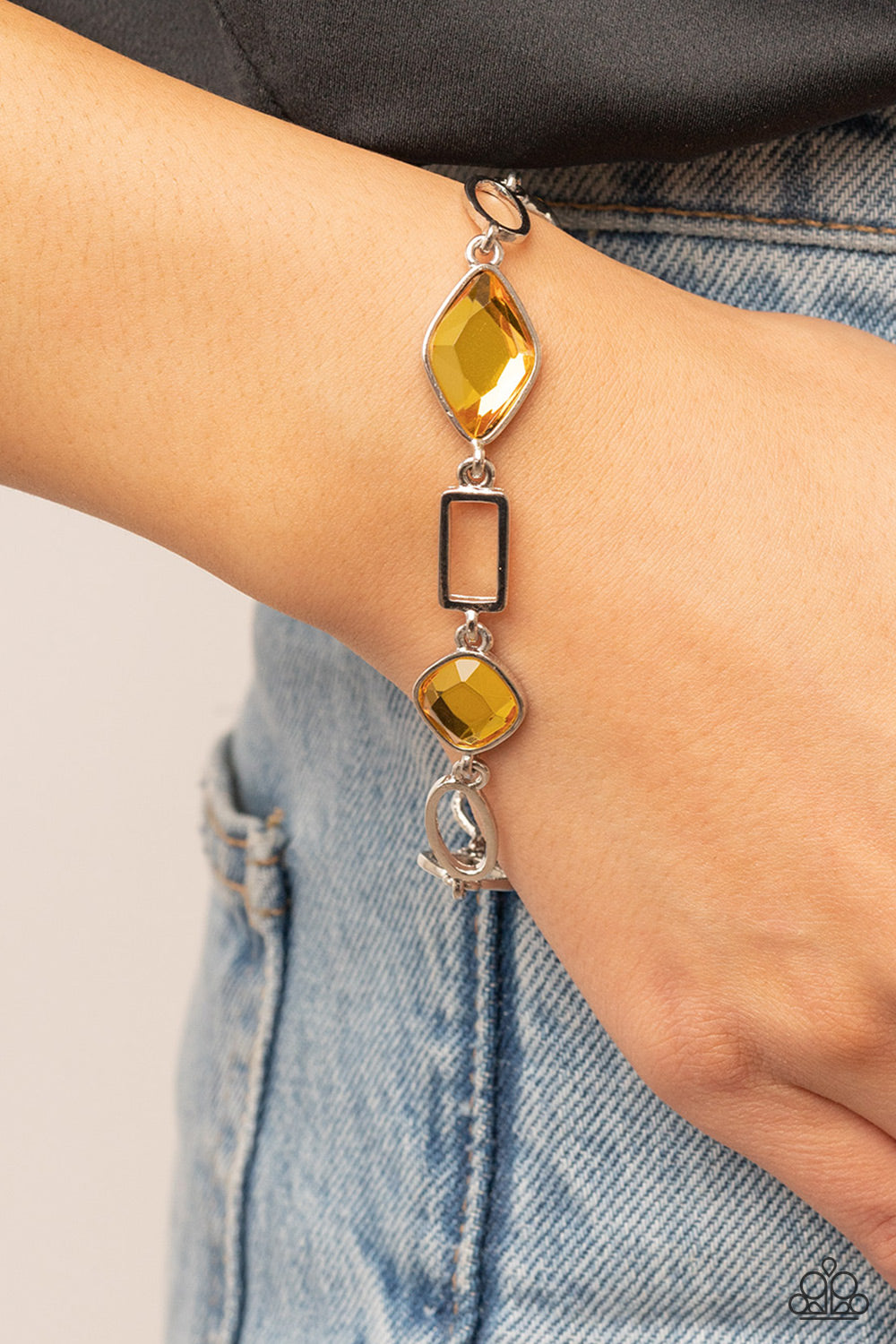 Dazzle for Days - yellow - Paparazzi bracelet