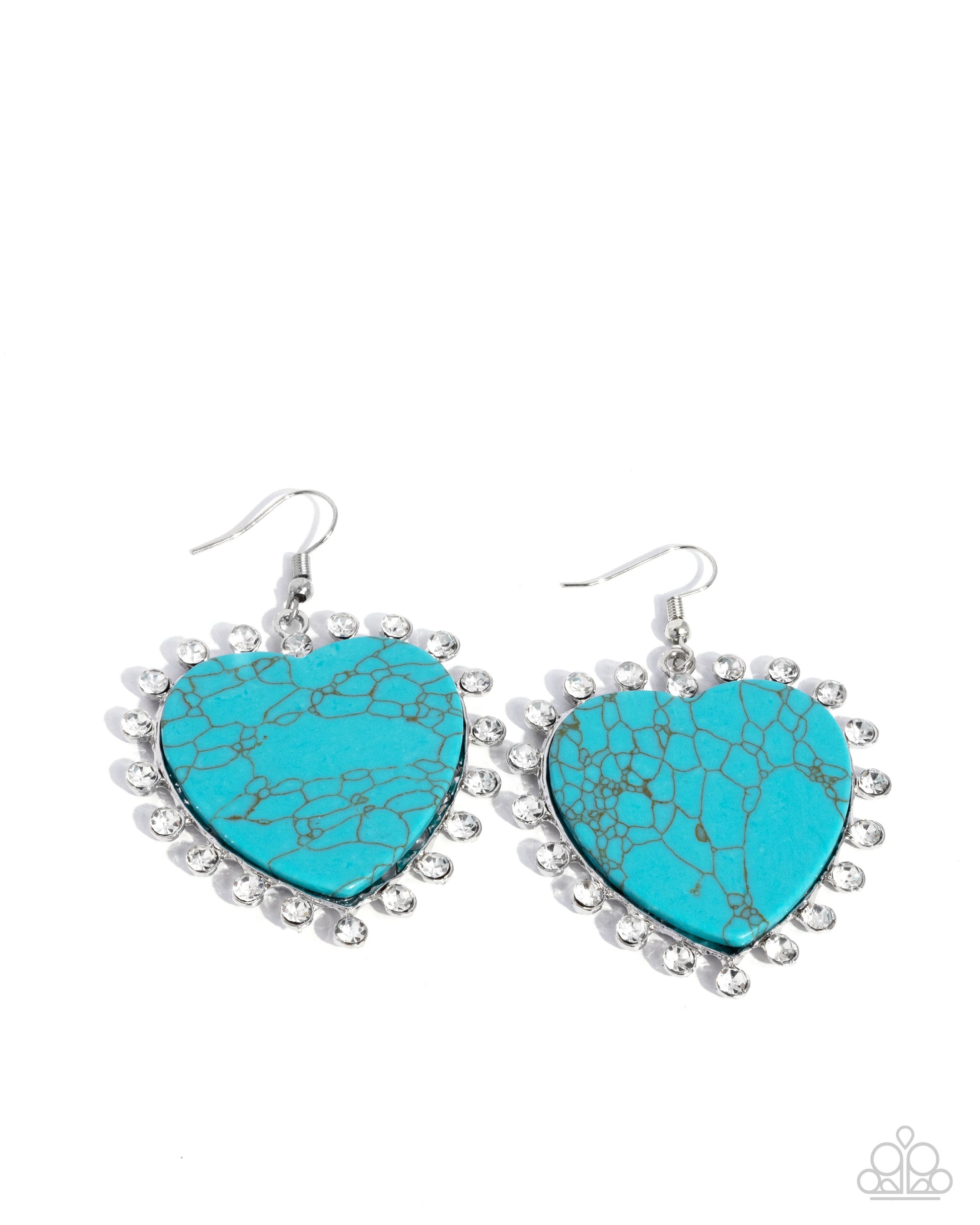 Dazzling Damsel - blue - Paparazzi earrings