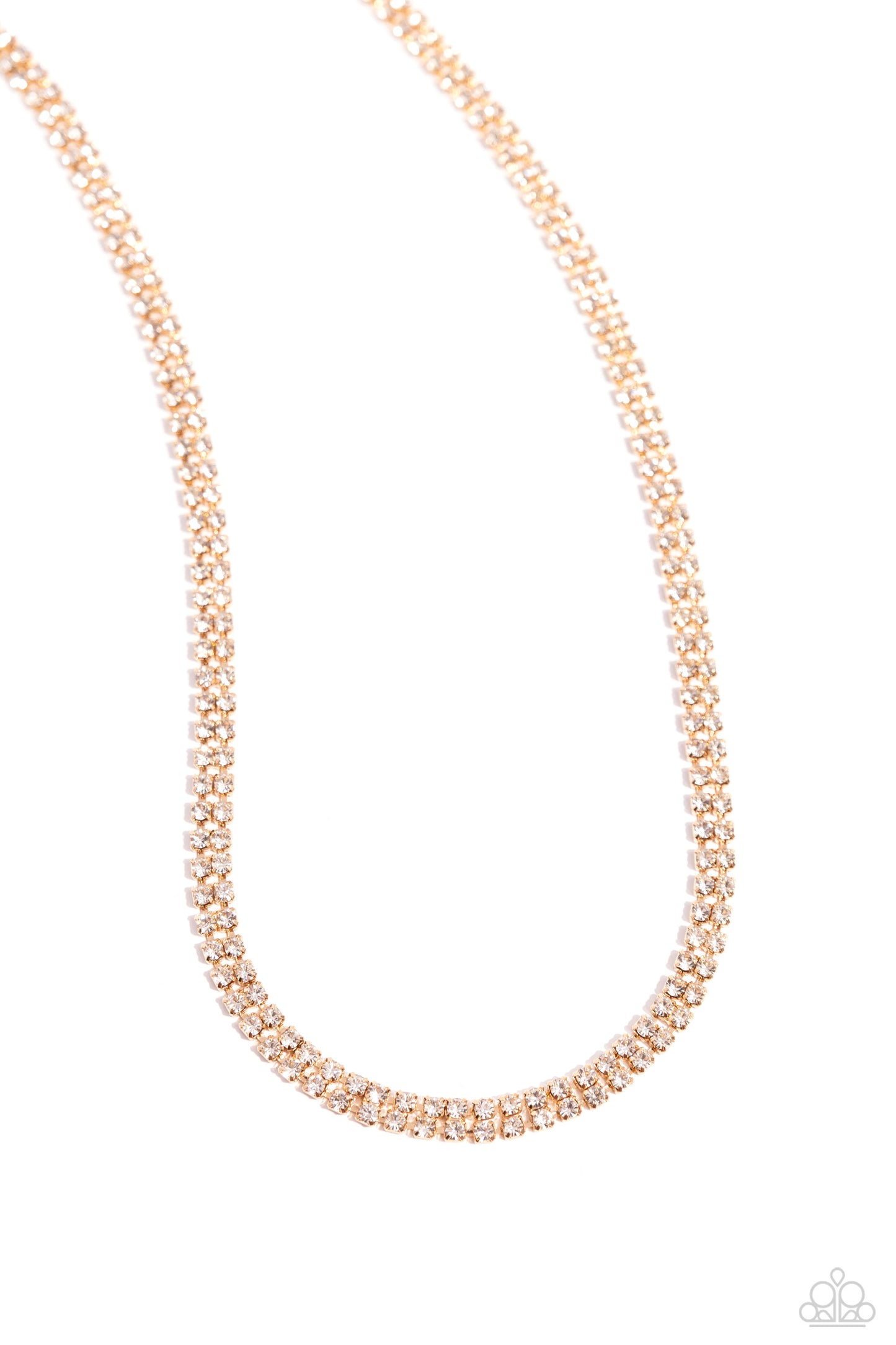 Dazzling Declaration - gold - Paparazzi necklace
