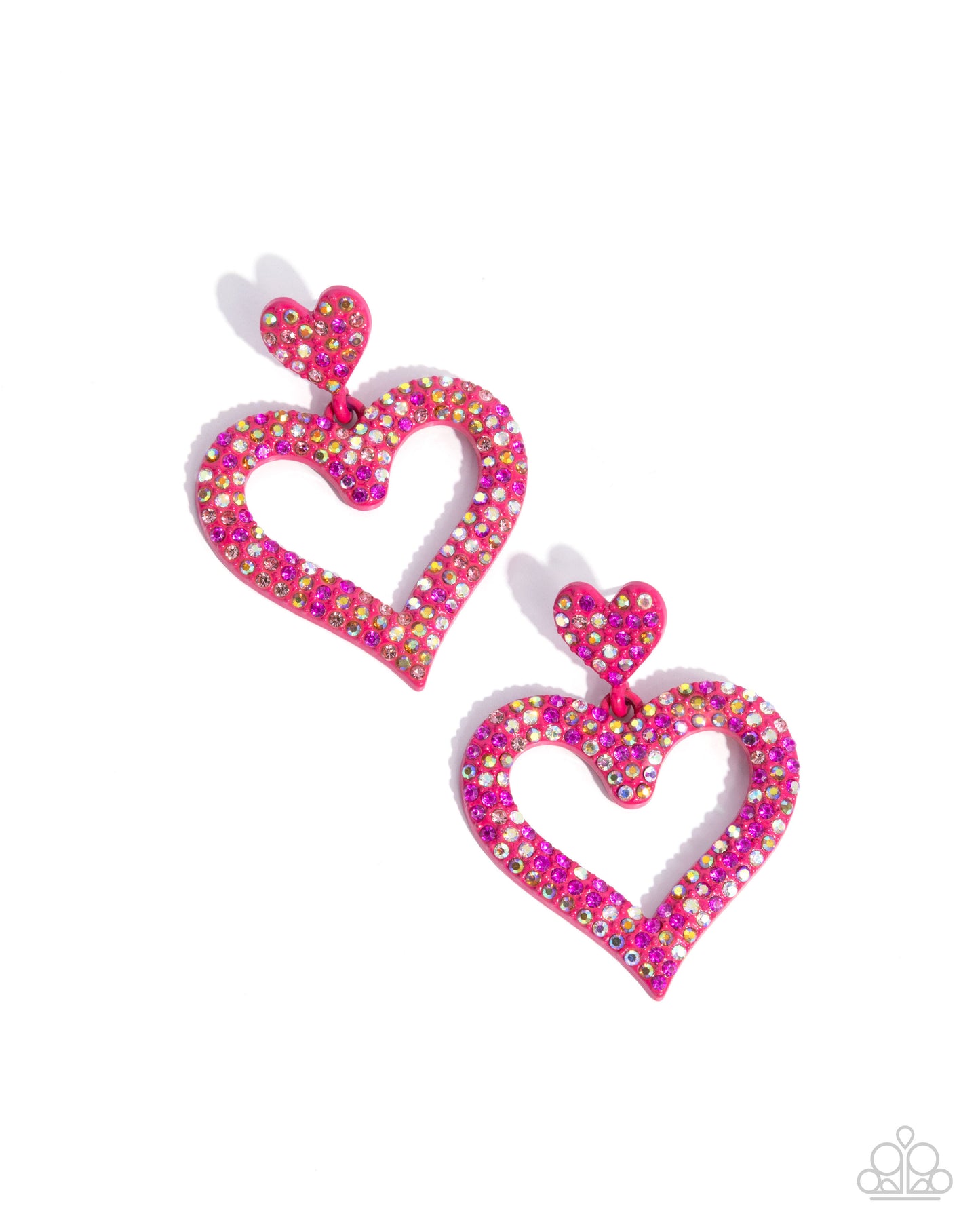 Dazzling Deed - pink - Paparazzi earrings