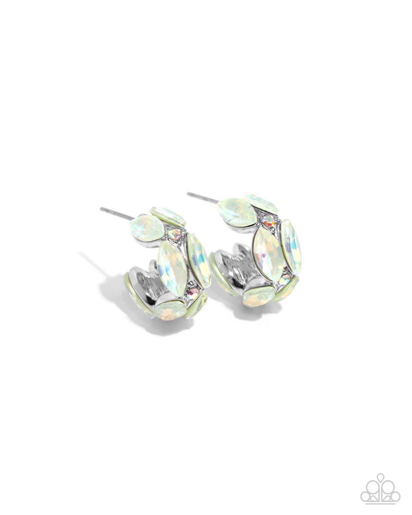 Dazzling Destiny - green - Paparazzi earrings