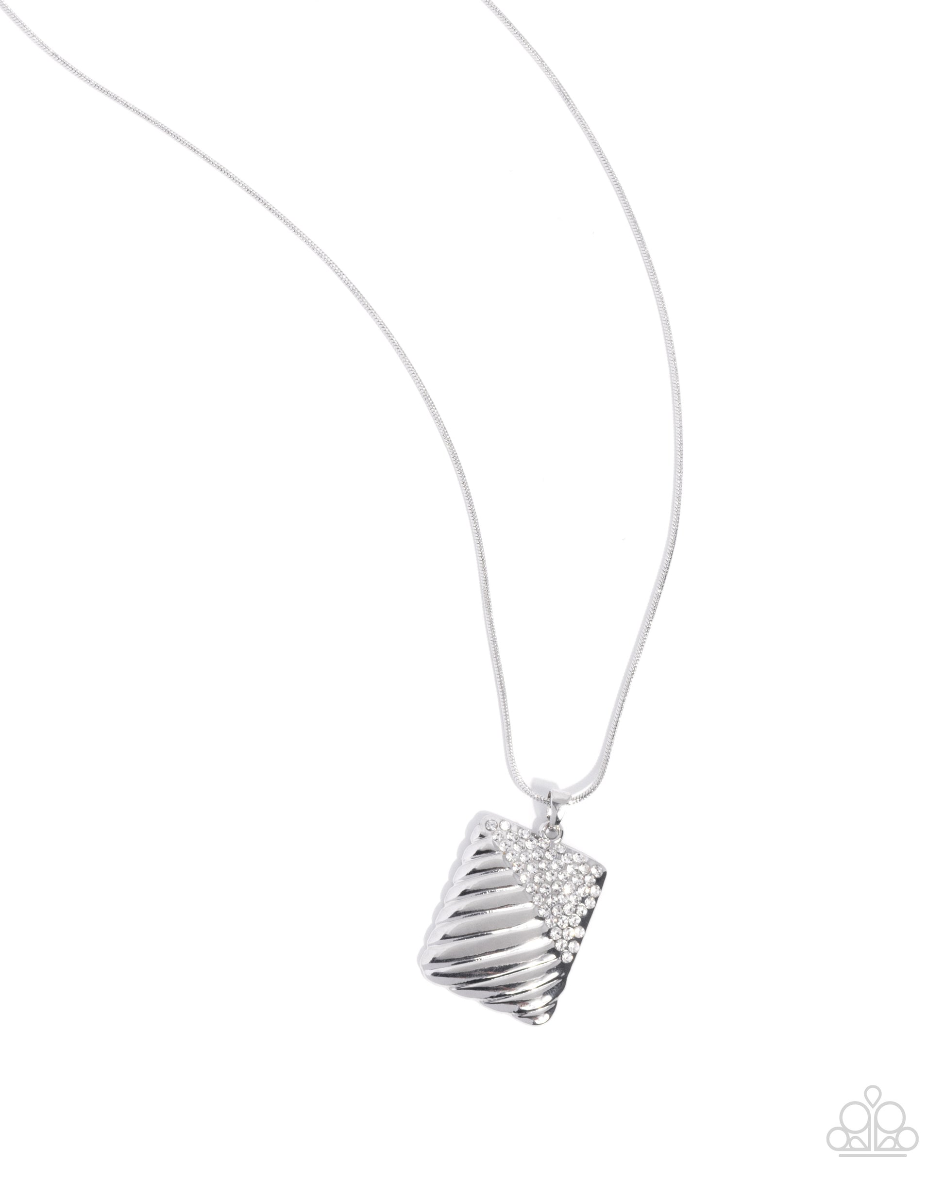 Dazzling Discord - white - Paparazzi necklace
