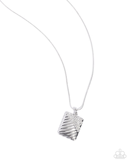 Dazzling Discord - white - Paparazzi necklace