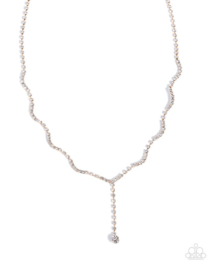 Debonair Dance - gold - Paparazzi necklace