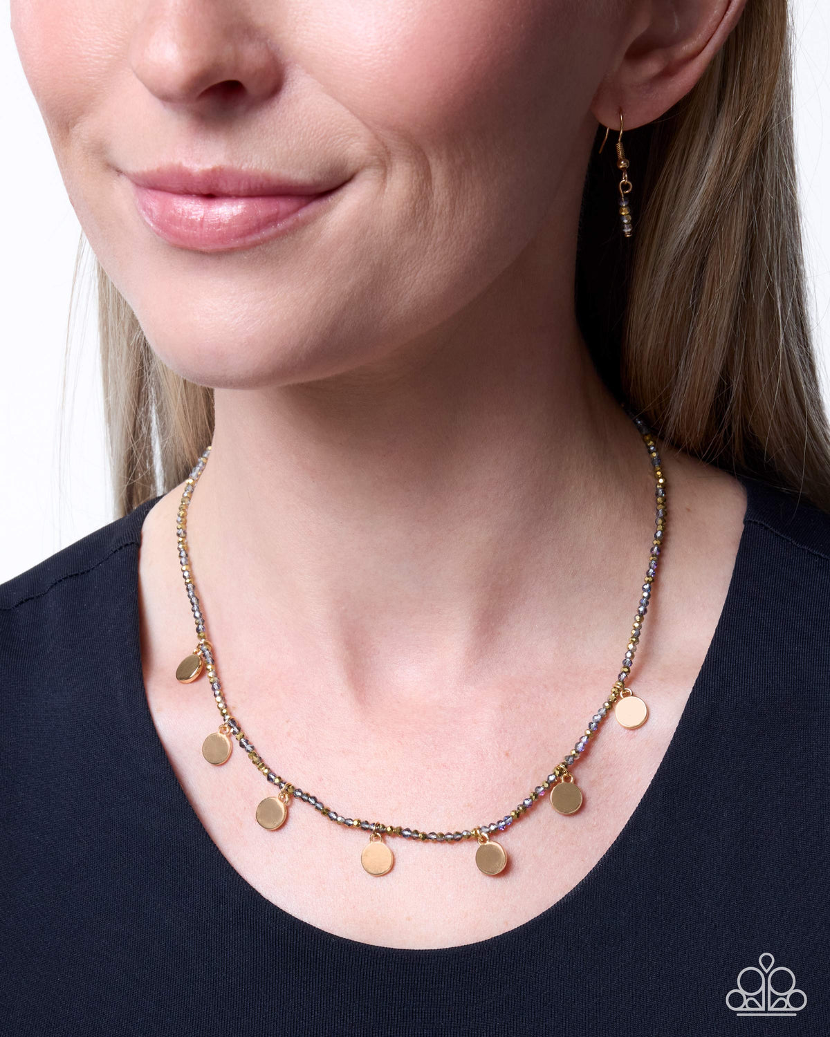 Debonair Discs - multi - Paparazzi necklace