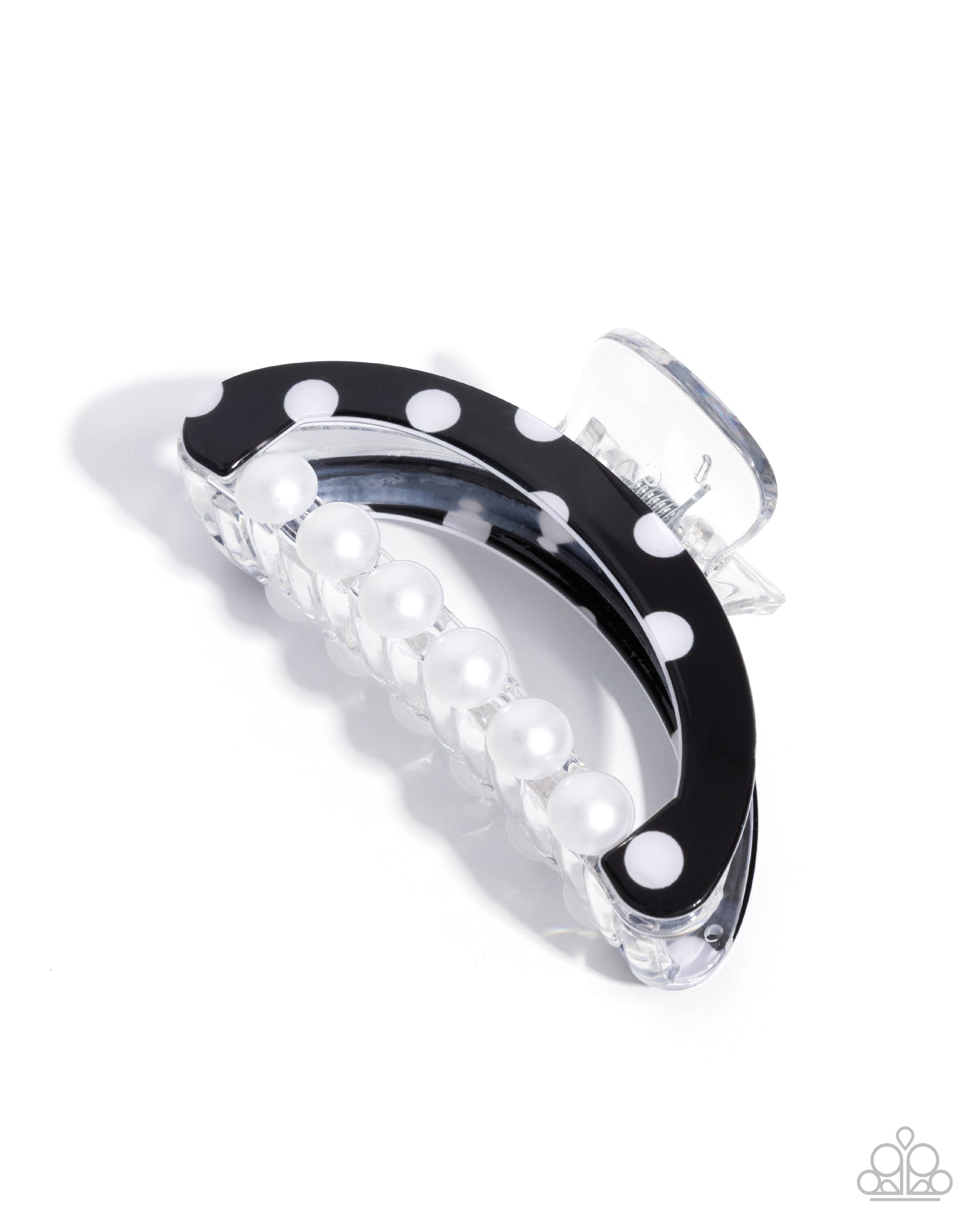 Debonair Dots - black - Paparazzi hair clip