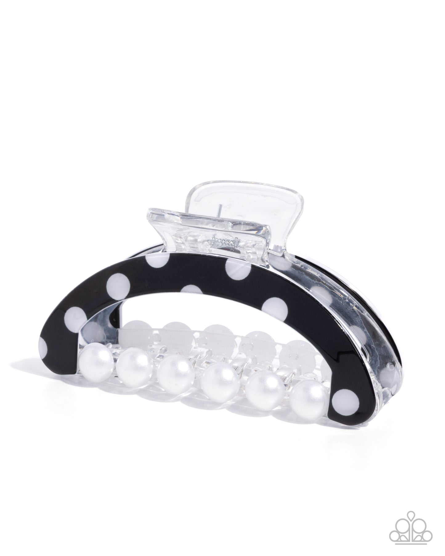 Debonair Dots - black - Paparazzi hair clip