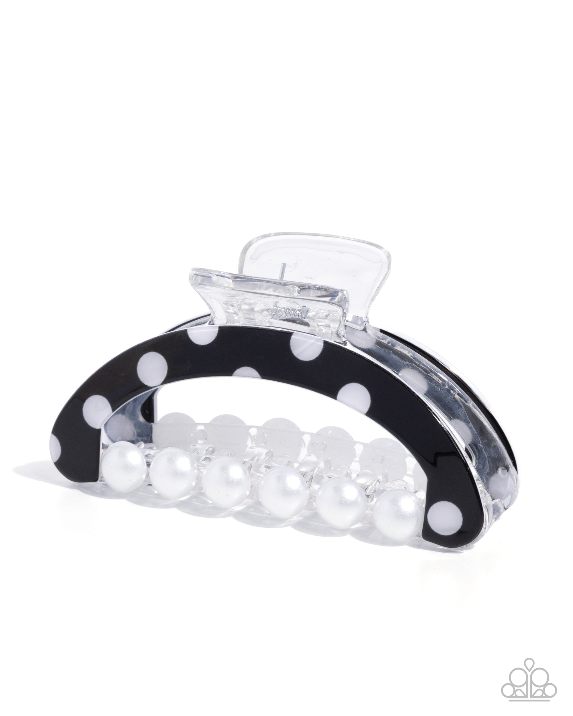 Debonair Dots - black - Paparazzi hair clip