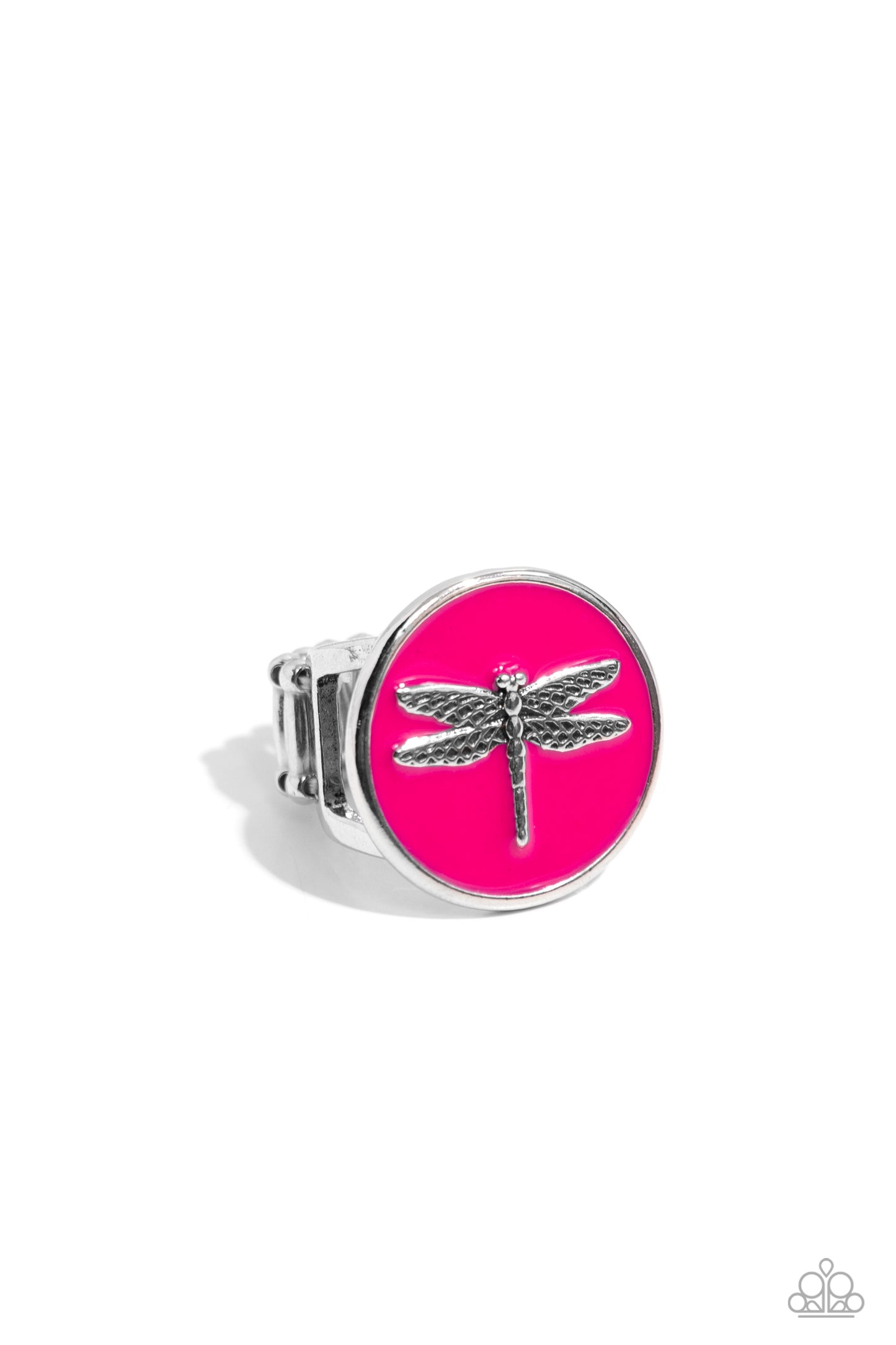 Debonair Dragonfly - pink - Paparazzi ring