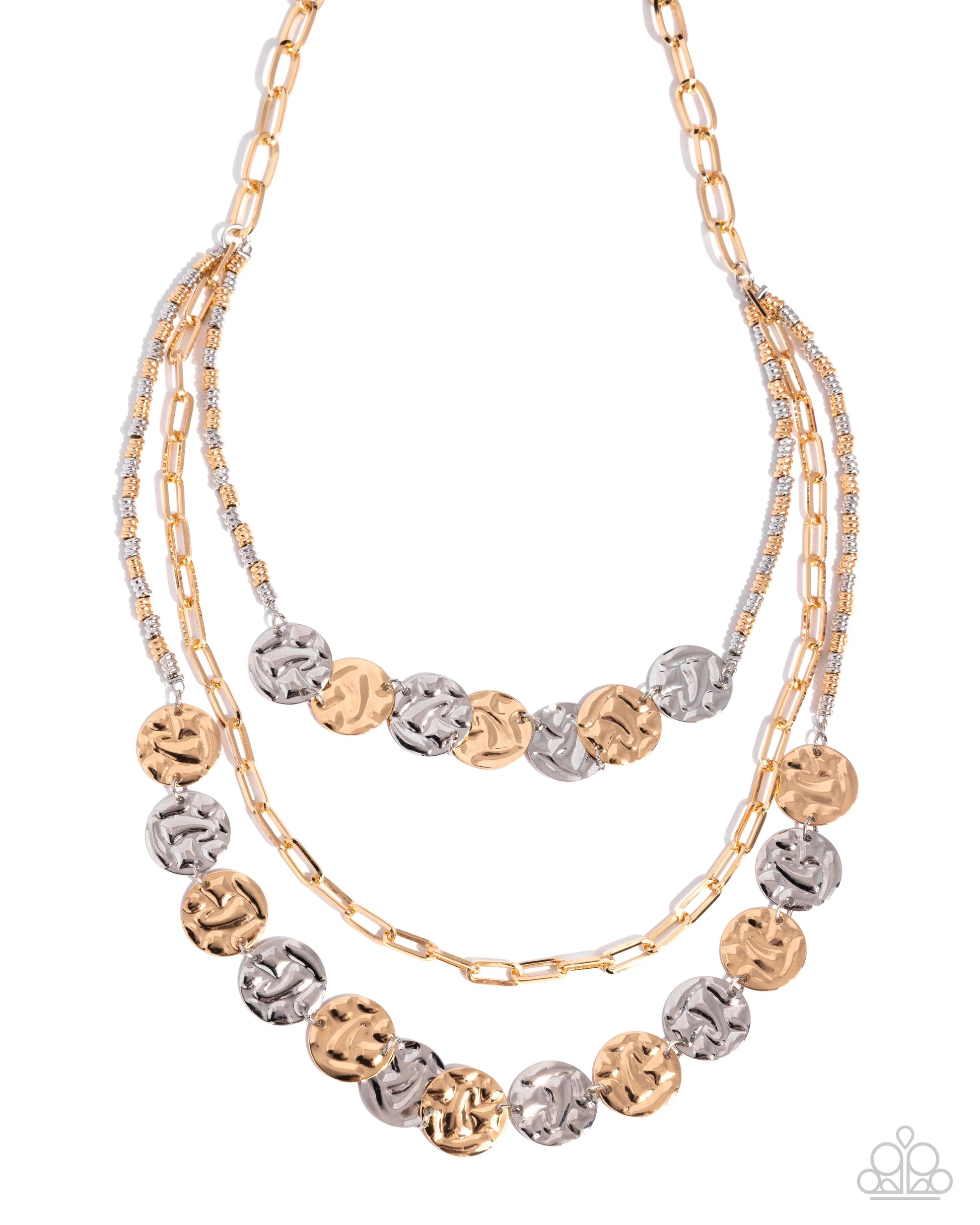 Decadent Discs - multi - Paparazzi necklace