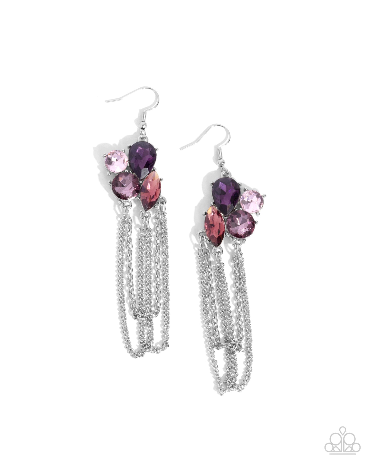 Decadent Distance - purple - Paparazzi earrings