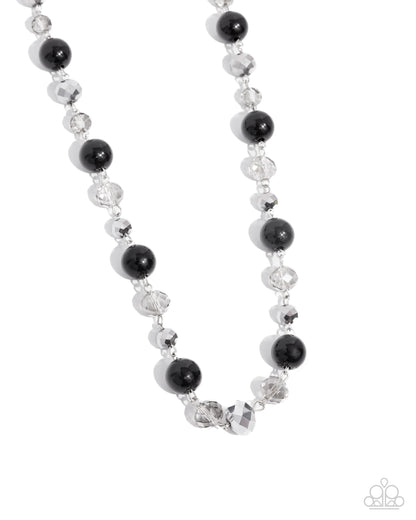 Decked Out Dazzle - black - Paparazzi necklace
