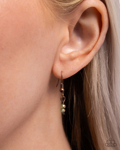 Declaration of Dazzle - copper - Paparazzi necklace