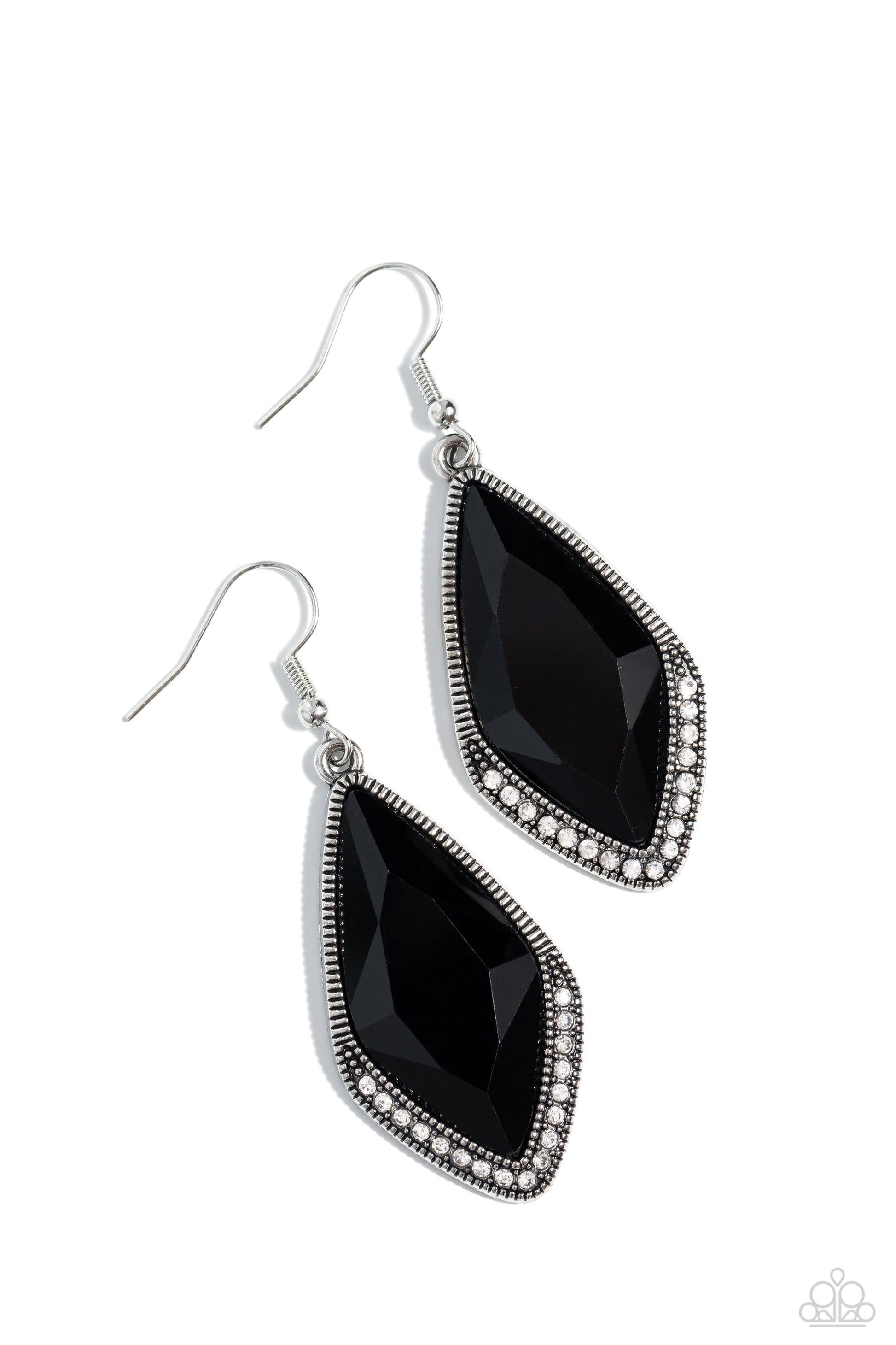 Deco Dazzle - black - Paparazzi earrings