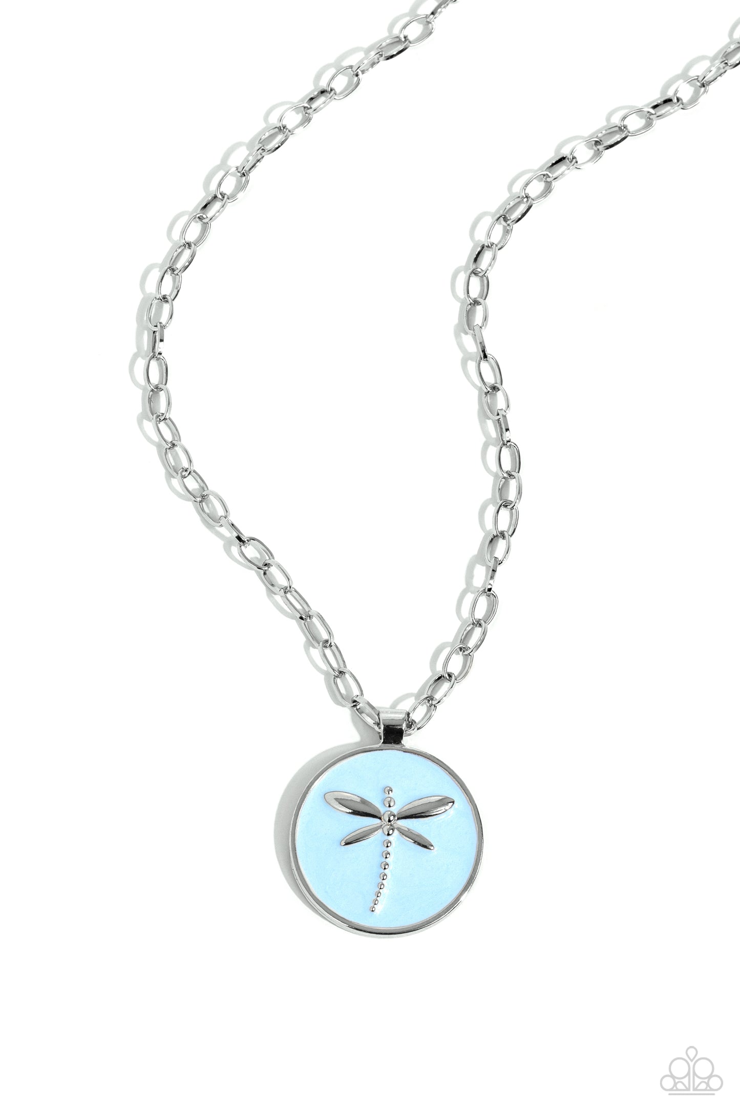 Decorative Dragonfly - blue - Paparazzi necklace