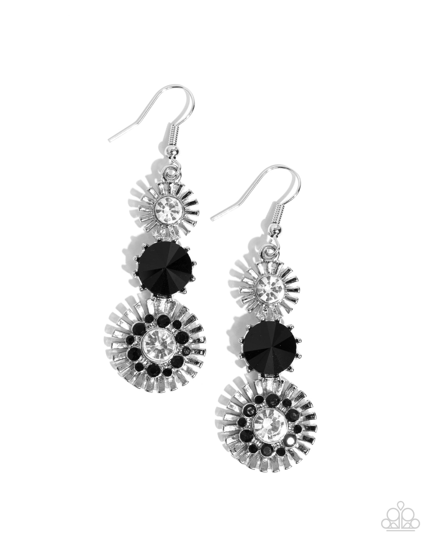 Dedicated Dalliance - black - Paparazzi earrings