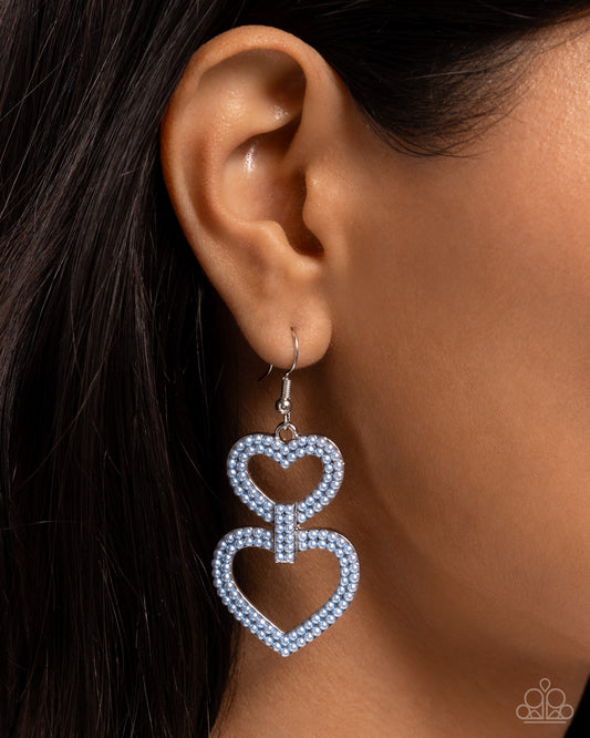 Dedicated Darling - blue - Paparazzi earrings